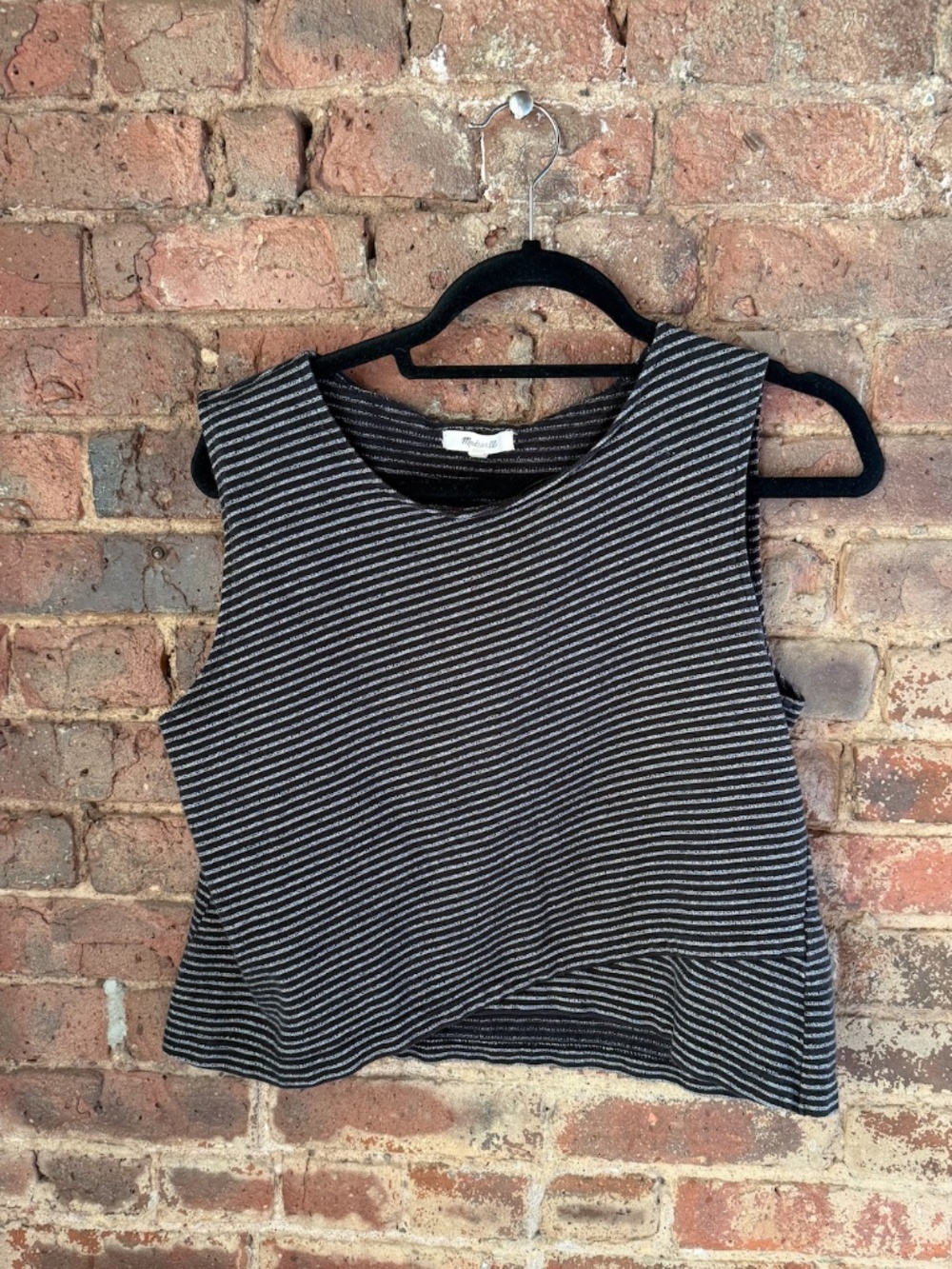 Madewell Navy & White Tank Top